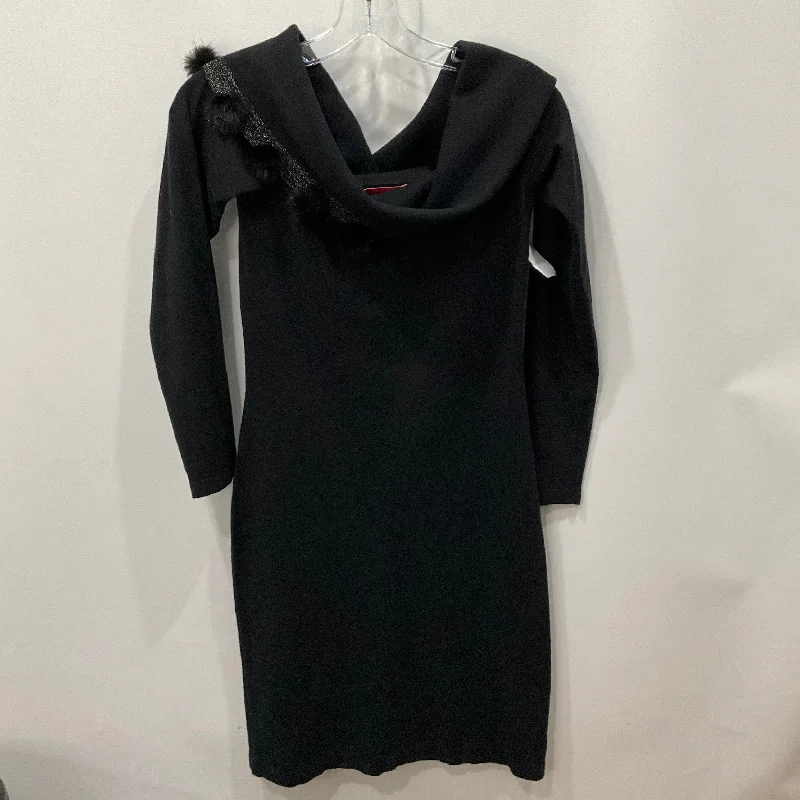 Dress Party Midi By Lilly Pulitzer In Black, Size: S Stylish Midi Dress with Cuffs