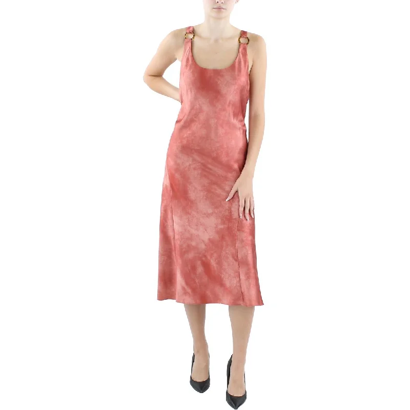 Lauren Ralph Lauren Womens Cocktail Midi Slip Dress Trendy Floral Wrap Midi Dress