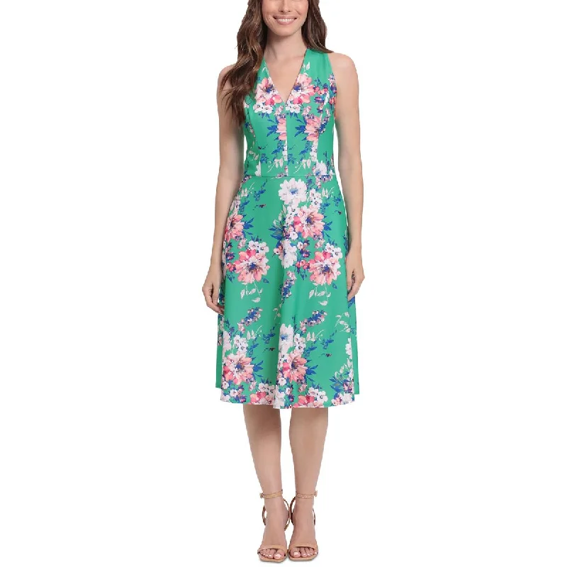 London Times Womens Cocktail Midi Fit & Flare Dress Fashionable Polka Dot Midi Dress London Times Womens Cocktail Midi Fit & Flare Dress Fashionable Polka Dot Midi Dress