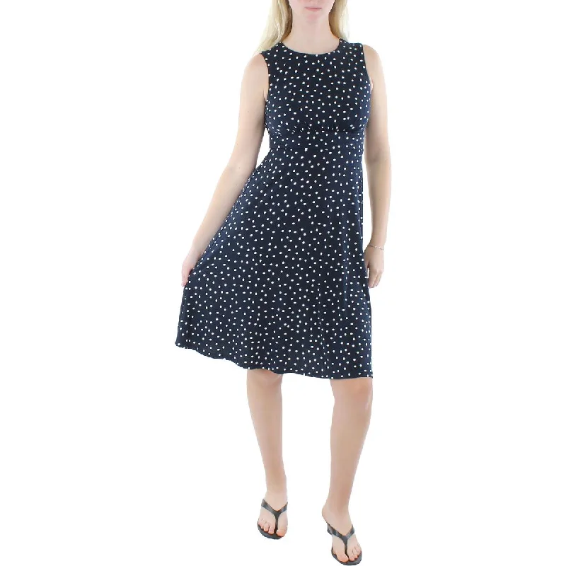 London Times Womens Petites Ruched Midi Fit & Flare Dress Trendy Smocked Waist Midi Dress London Times Womens Petites Ruched Midi Fit & Flare Dress Trendy Smocked Waist Midi Dress