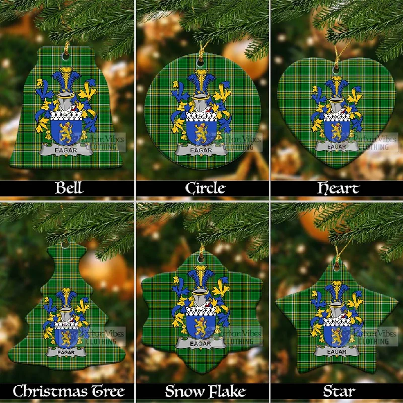 Eagar Irish Clan Tartan Christmas Ceramic Ornament with Coat of Arms Toggle Coat Shawl Collar Coat Notch Collar Coat Eagar Irish Clan Tartan Christmas Ceramic Ornament with Coat of Arms Toggle Coat Shawl Collar Coat Notch Collar Coat