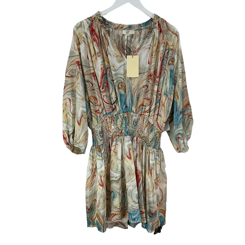 Dress Casual Midi By Entro In Multi-colored, Size: L Trendy Smocked Detail Midi Dress Dress Casual Midi By Entro In Multi-colored, Size: L Trendy Smocked Detail Midi Dress