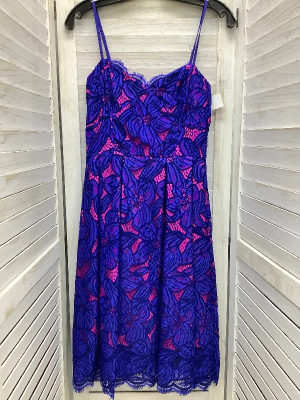 Dress Casual Midi By Lilly Pulitzer In Blue & Pink, Size: 0 Fashionable Off-Shoulder Dress Midi Dress Casual Midi By Lilly Pulitzer In Blue & Pink, Size: 0 Fashionable Off-Shoulder Dress Midi