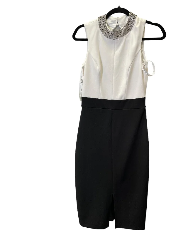 Dress Party Midi By Bisou Bisou In Black & White, Size: Xs Comfortable Empire Waist Midi Dress Dress Party Midi By Bisou Bisou In Black & White, Size: Xs Comfortable Empire Waist Midi Dress